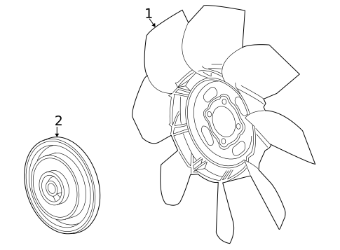 Cooling Fan for 2006 Isuzu i-350 #0