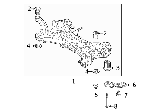 Suspension Mounting for 2020 Hyundai Elantra GT #0