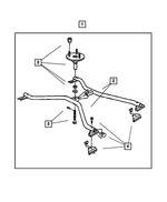 82203257 - Mopar Accessories - Component Parts: Tire-roof Rack Mount Carrier Kit for Jeep: Cherokee Image