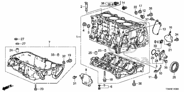 Cylinder Block - Oil Pan for 2015 Honda Accord #0