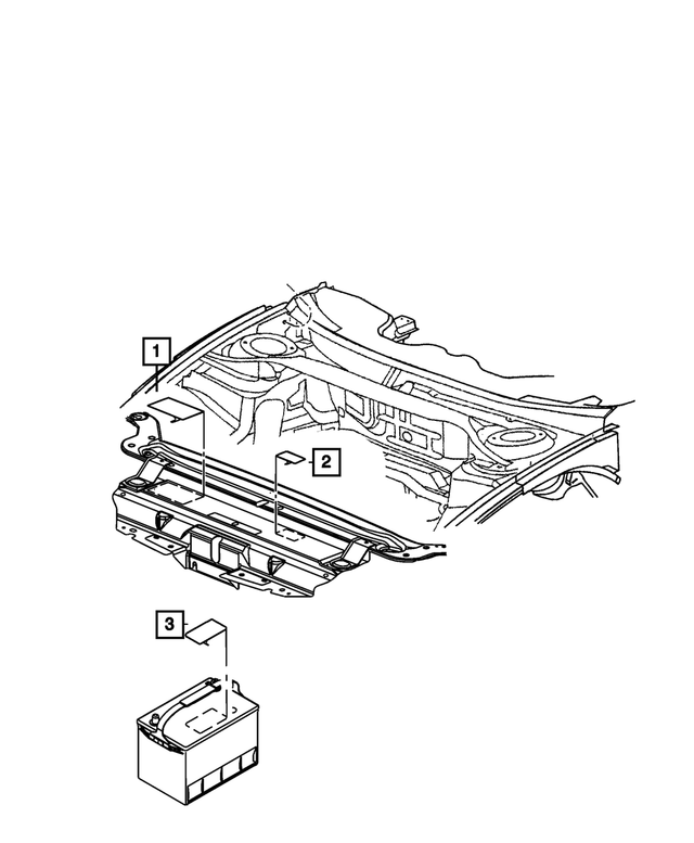 52128784AA - Labels: Master Cylinder Reservoir Label for Mopar Image