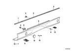 51131970233 - : Molding Fender Front Left for BMW Image
