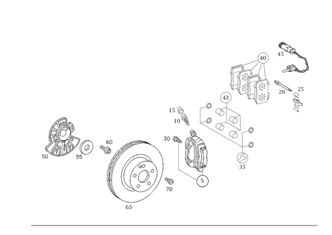 Front Wheel Brake for 2001 Mercedes-Benz S430 #0