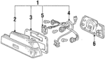 33500SF0641 - Electrical: Tail Lamp Assembly for Honda: Prelude Image
