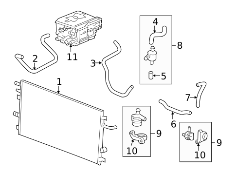 Inverter Cooling Components for 2008 Chevrolet Tahoe #0