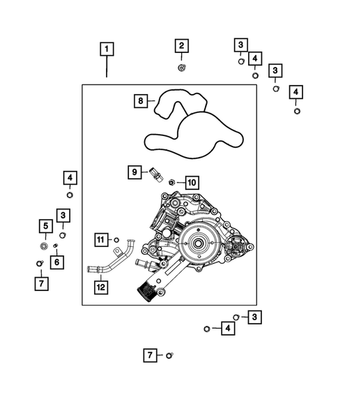 Water Pump and Related Parts for 2023 Jeep Grand Wagoneer #2