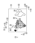 6102184AA - Cooling: Hex Head Bolt And Coned Washer for Mopar Image
