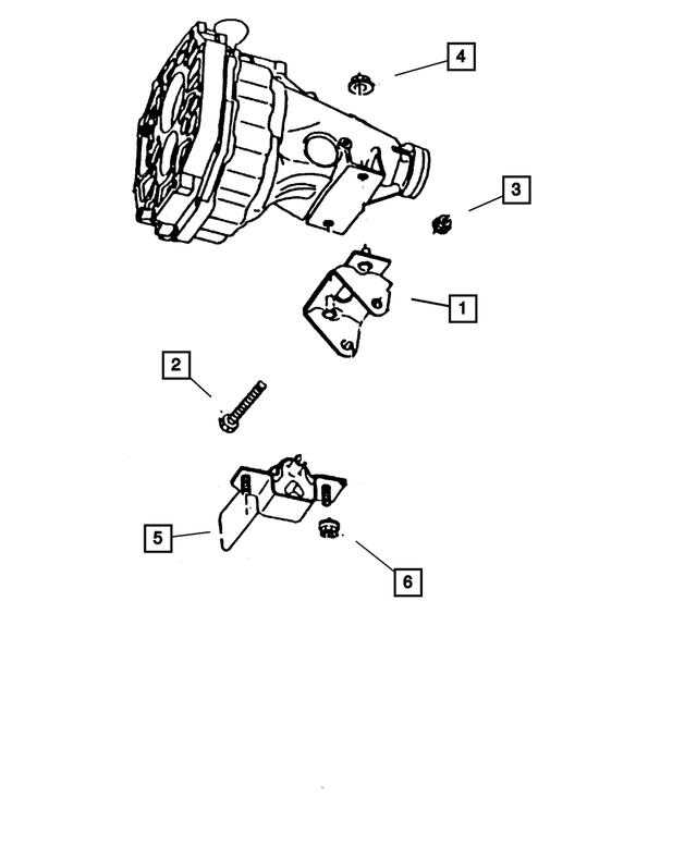 6101510 - Engine Mounting: Flange Lock Nut for Mopar Image