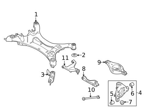 Rear Suspension for 2016 Nissan Murano #2