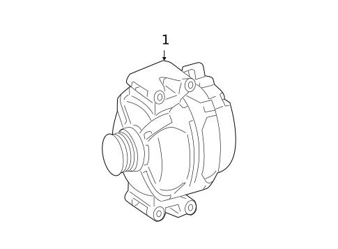 Alternator for 2013 Mercedes-Benz S350 #1