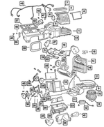 5073487AA - Air Conditioning &amp; Heater: Heater And A/c Unit Case for Mopar Image