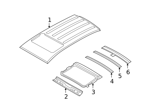 Roof & Components for 2009 Kia Rondo #1