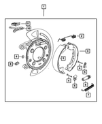 68350384AB - Brakes: Parking Brake Adapter Assembly for Ram: 2500, 3500 Image