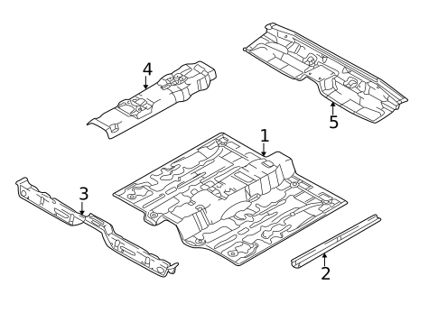 Floor & Rails for 2003 Hyundai Elantra #0