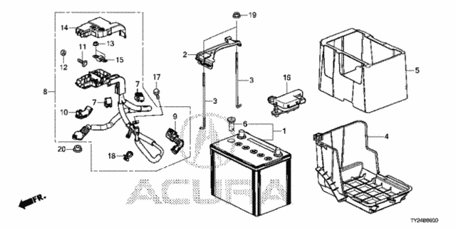 Battery for 2015 Acura RLX #0