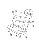 UN431L5AA - Interior Trim: Rear Seat Cushion for Mopar Image