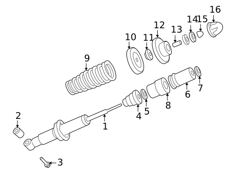 Shocks & Components for 2001 Honda CR-V #0