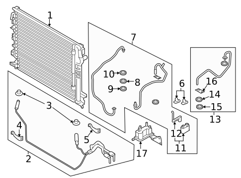 Radiators, Coolers & Related Components for 2018 Lincoln MKX #1