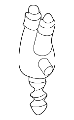 4D0955989A - Electrical: Nozzle for Audi: 100, 100 Quattro, A6, A6 Quattro, A8 Quattro, RS6, S4, S6, S8 Image