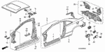 90147634003 - Body/Air Conditioning: BOLT, FENDER (6X18) for Honda Image