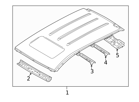 Roof & Components for 2012 Mazda 5 #1