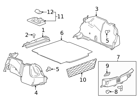 Interior Trim - Rear Body for 2018 Chevrolet Malibu #0