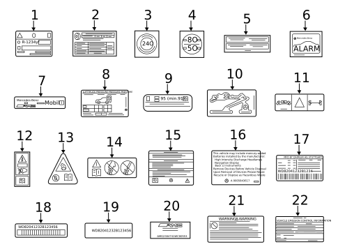 Labels for 2007 Mercedes-Benz R 63 AMG&reg; #2