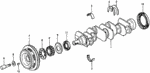 38921634674 - : Pulley, Crankshaft for Honda Image