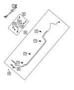 68420289AA - Fuel: Fuel Supply And Return Tube for Dodge: Dart | Jeep: Cherokee Image