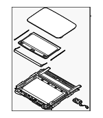 Syunページ Sunroof Glass Strip Seal for Hyundai Santa Fe 81613-2B000