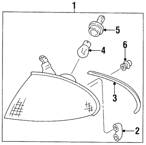 Park Lamps for 1997 Ford Aspire #0