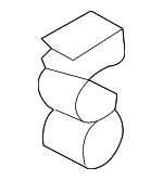 61677132831 - Electrical: Washer Hose Bracket for BMW: 328i, 328i xDrive, 335d, 335i, 335i xDrive, M3 Image