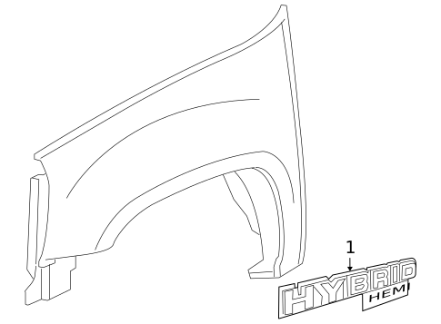 Exterior Trim - Fender for 2009 GMC Sierra 1500 #0