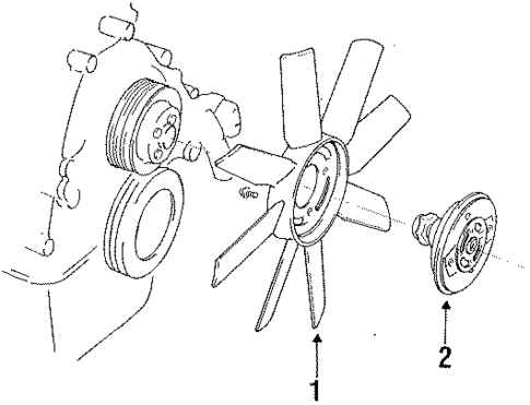 Cooling Fan for 1996 Ford Ranger #0