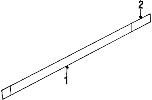 Exterior Trim - Pillars for 1995 Ford Crown Victoria #0