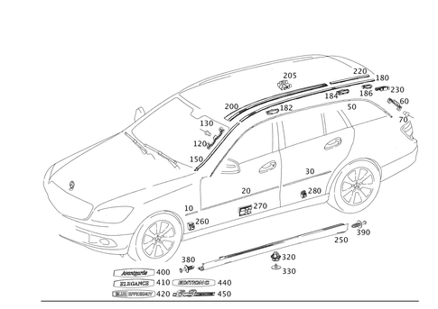 Exterior Detachable Parts for 2014 Mercedes-Benz C350 #0