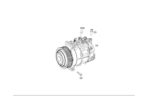 Refrigerant Compressor for 2014 Mercedes-Benz C350 #0