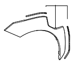 7560142190 - Body: Wheel Opening Molding for Subaru: Solterra Image