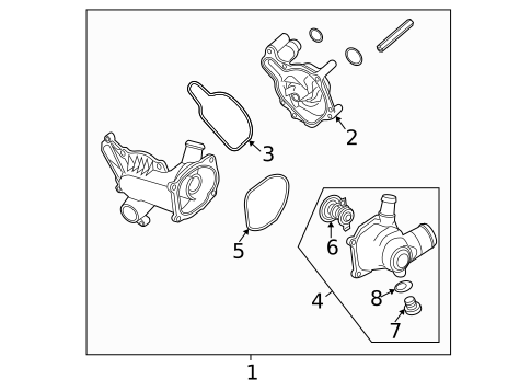 Water Pump for 2004 Audi S4 #0
