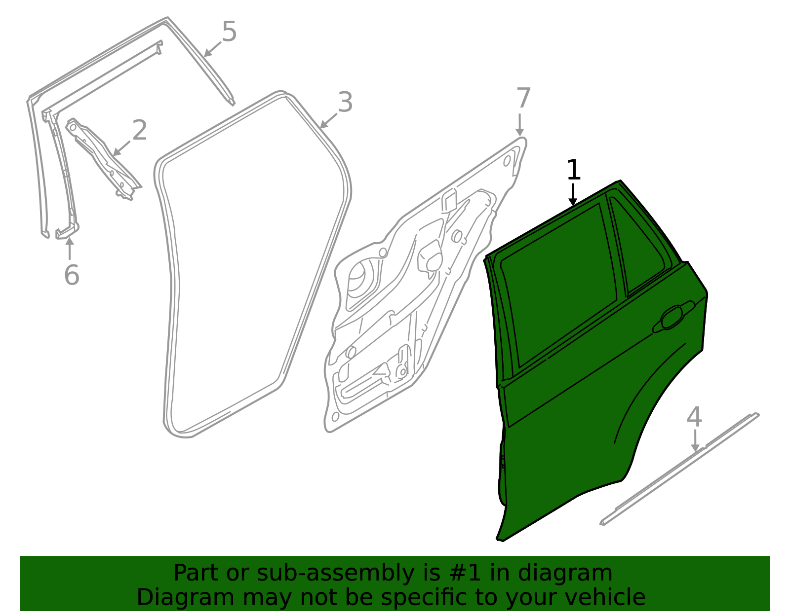 Genuine BMW 41-52-7-261-481 | Door Shell | FREE Shipping on Most Orders ...