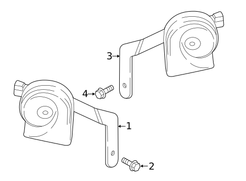 Horn for 2017 Buick Envision #0
