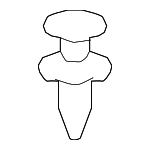 11589293 - Cooling System: Lower Baffle Retainer for GM Image