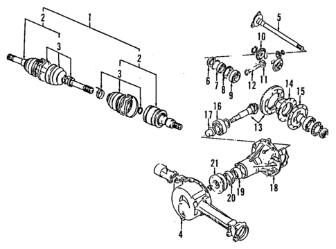 Propeller Shaft for 1996 Suzuki Sidekick #0