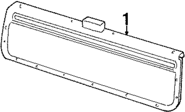 15695005 - Body: Lift Gate Trim for GM Image