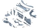 2476251100 - Cowl, Front Panel: Crossmember for Mercedes-Benz: GLB250, GLB35 AMG Image