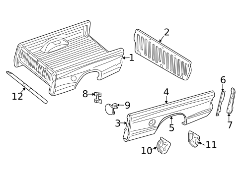 Front & Side Panels for 2009 Mitsubishi Raider #0