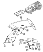 5GP14TL2AE - : W/mirror Visor, Right for Mopar Image