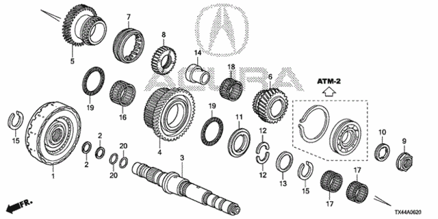 AT Third Shaft - Clutch (4th) for 2018 Acura RDX #0