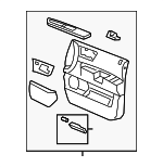 22675533 - Body: Door Trim Panel Bracket for Chevrolet: HHR, Malibu | Hummer: H2 | Pontiac: G6 | Saturn: Aura Image