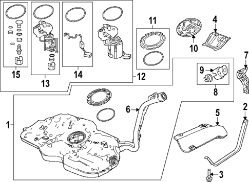 Fuel System Components for 2025 Honda Civic #0